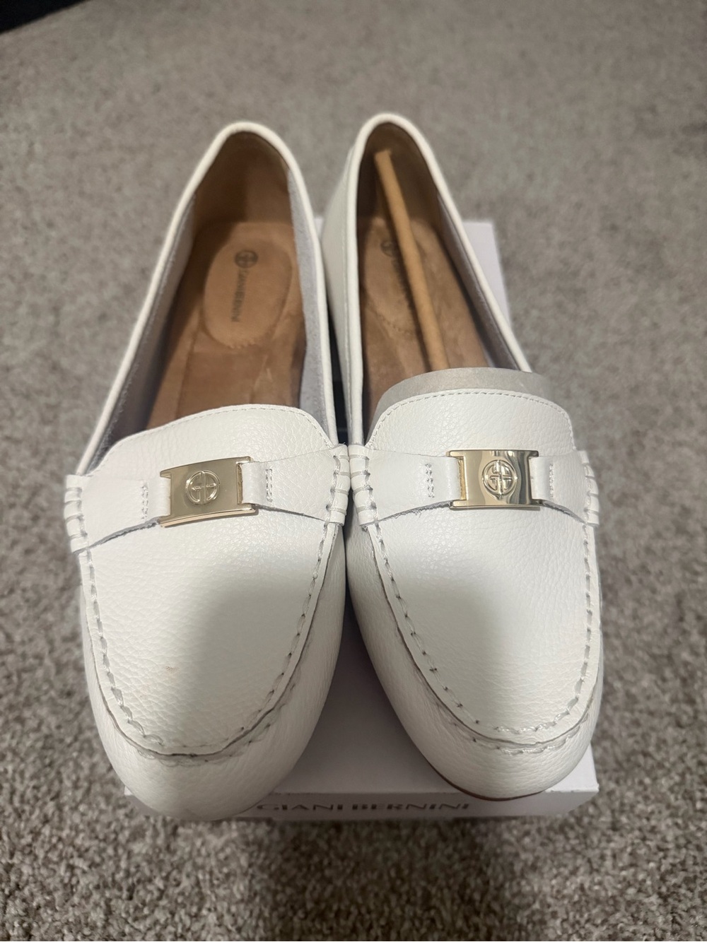 “New” Giani Bernini DAILYN White Loafer size7 - Picture 2 of 4
